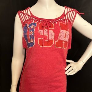 USA custom cut t-shirt